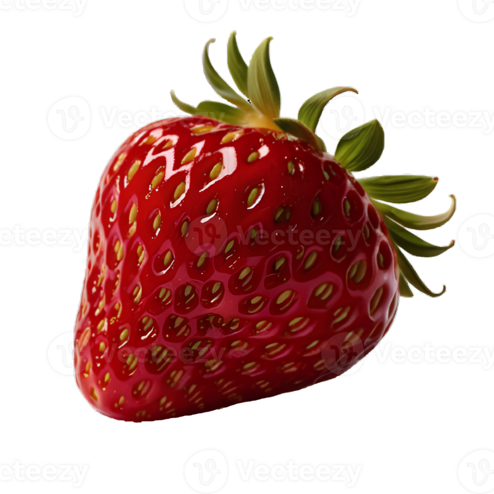 Strawberry fruit on transparent background png