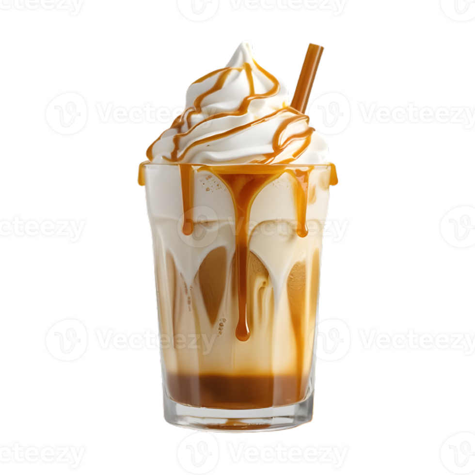 Cinnamon Coffee Drink with Whipped Cream png