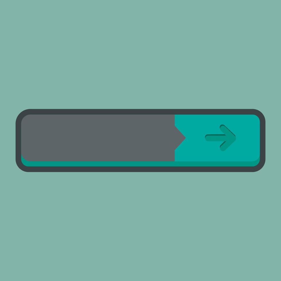 blank text space with arrow sign in outline flat design. vector