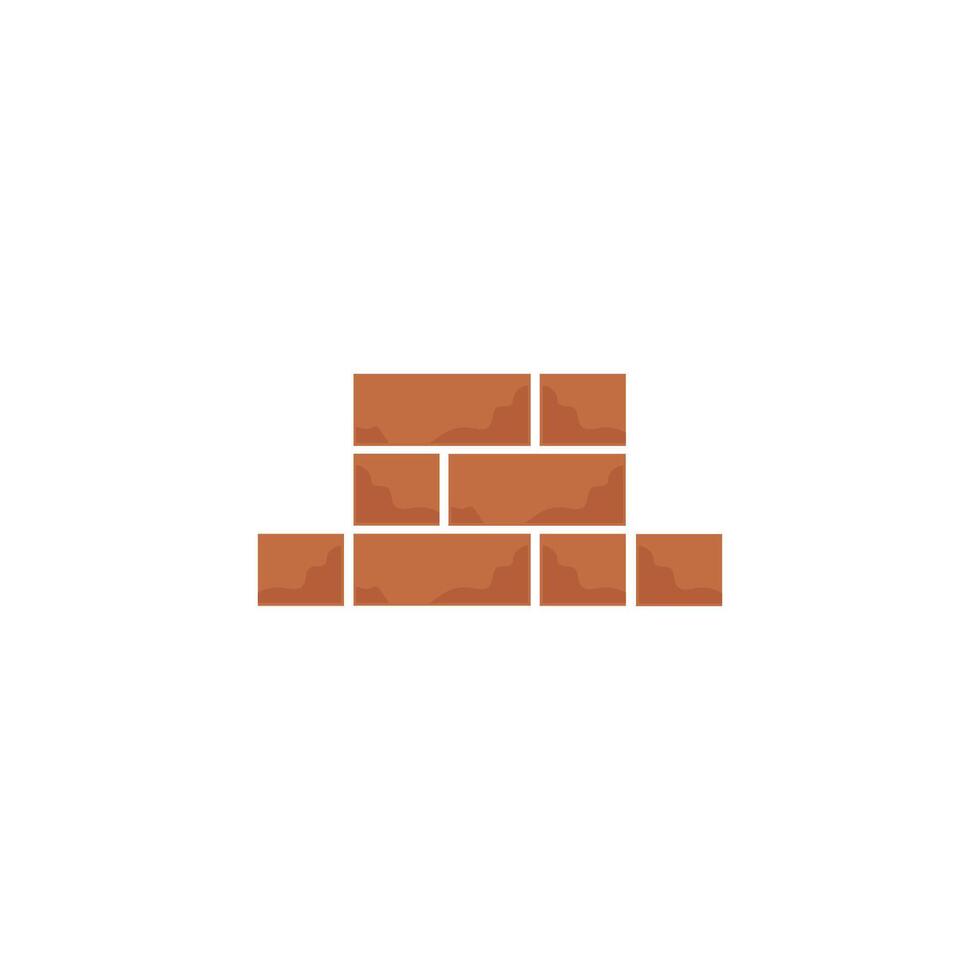 A brick wall icon on a white background vector