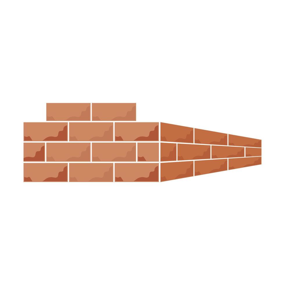 Brick wall brick wall construction illustration illustration vector