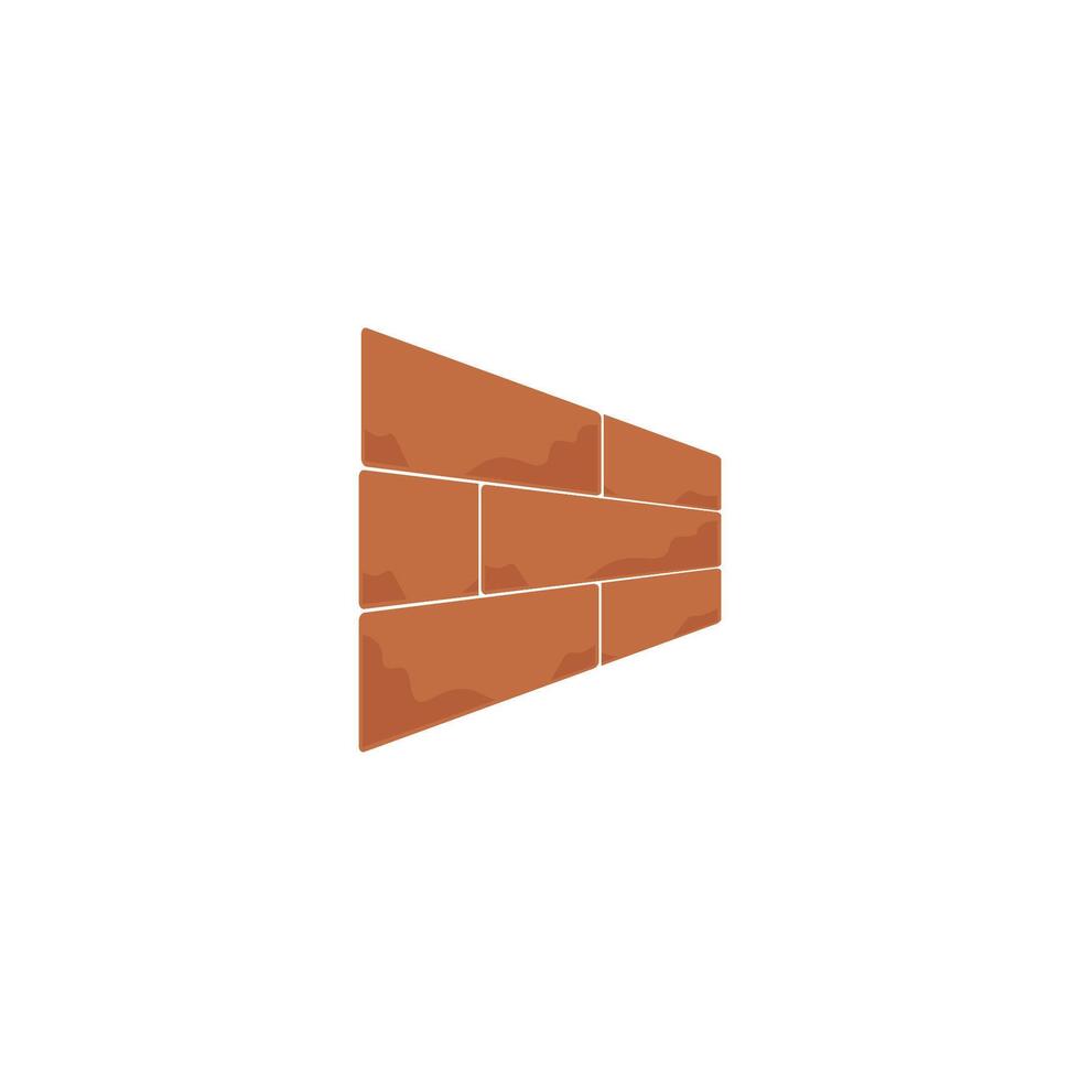 A brick wall with a window on it vector