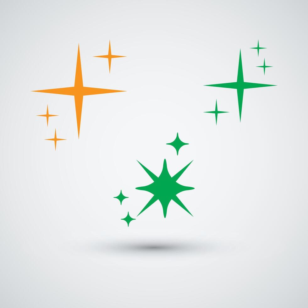 set star logo Design Icon Template vector