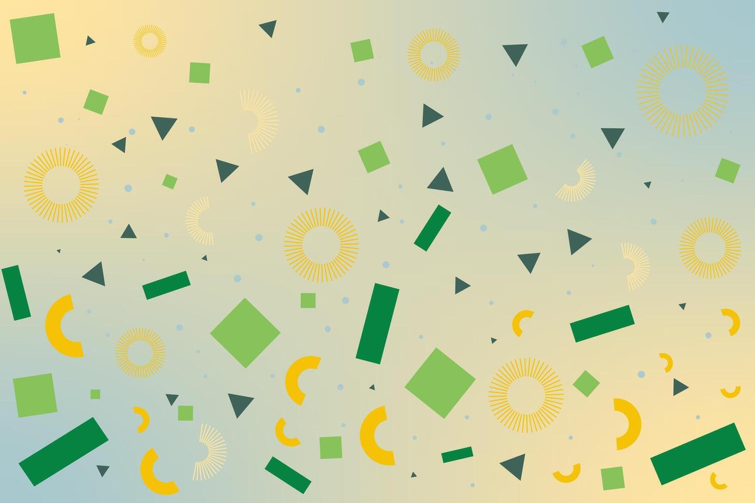 Network of abstract geometric shapes and textures for design square, rectangle, circle vector