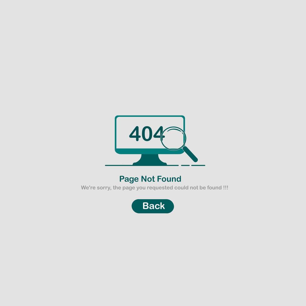 404 page not found vector