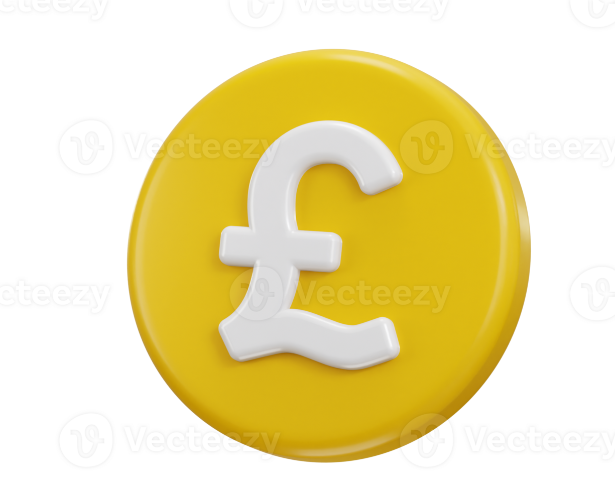 pound coin icon. Currency exchange, finance and investment concept png