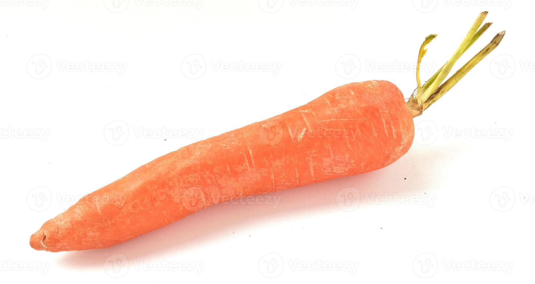 Fresh carrot vegetable on isolated white background. Healthy to cunsume as fresh vegetables and juice. photo