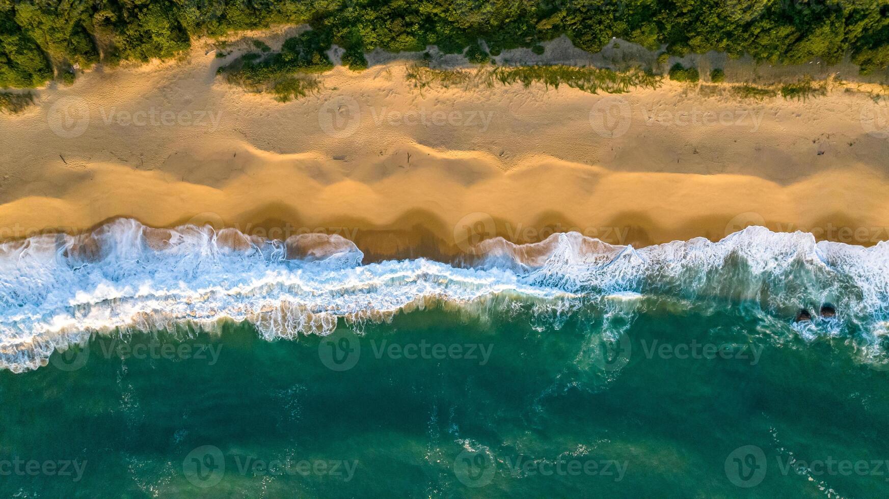 Balneario Camboriu in Santa Catarina. Taquaras Beach and Laranjeiras Beach in Balneario Camboriu. Aerial view in landscape. photo
