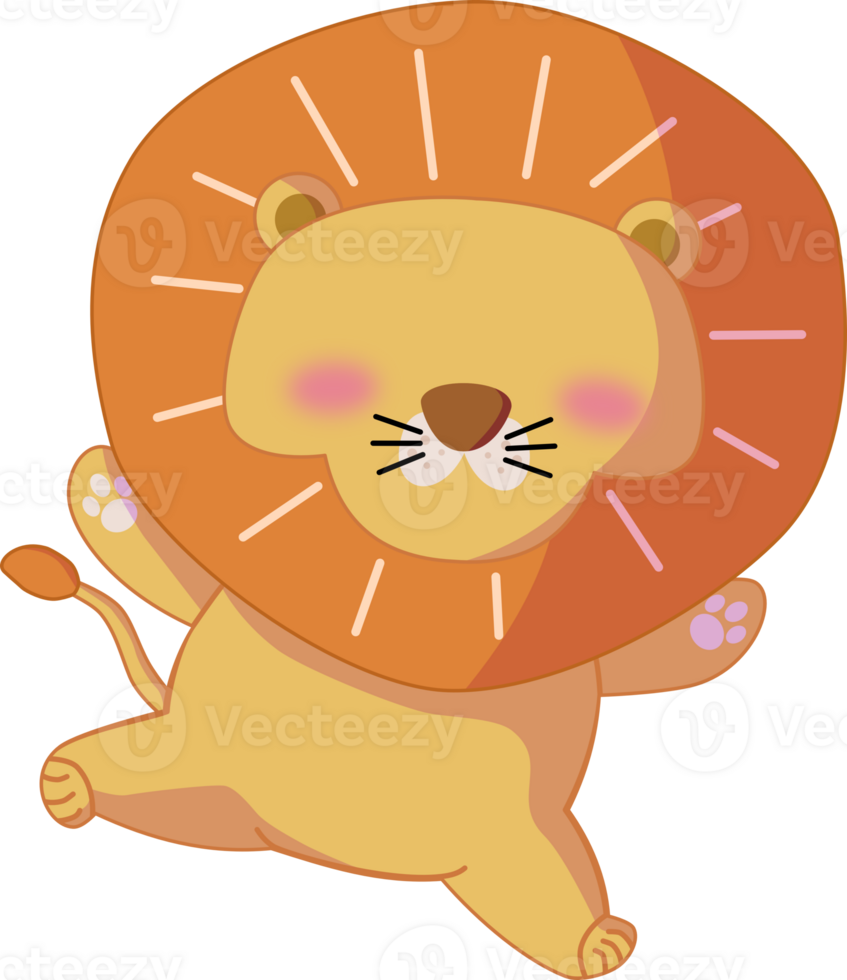 Faceless Lion Character Illustration png