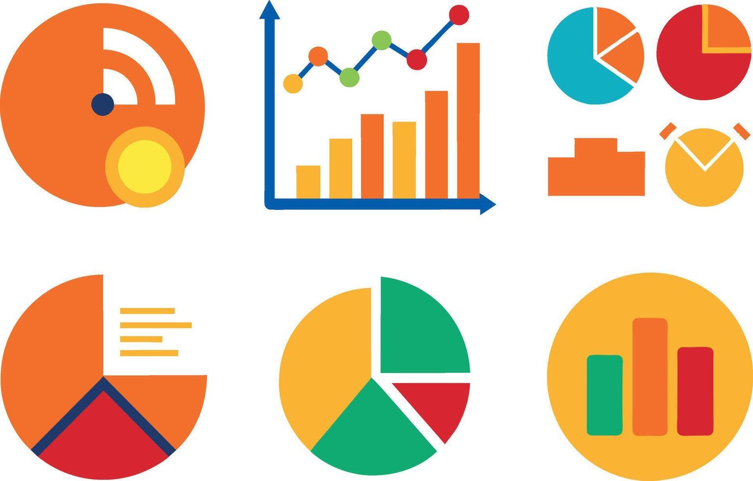 Data Economy Graph vector