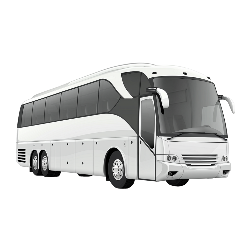 Passenger bus isolated on transparent background png