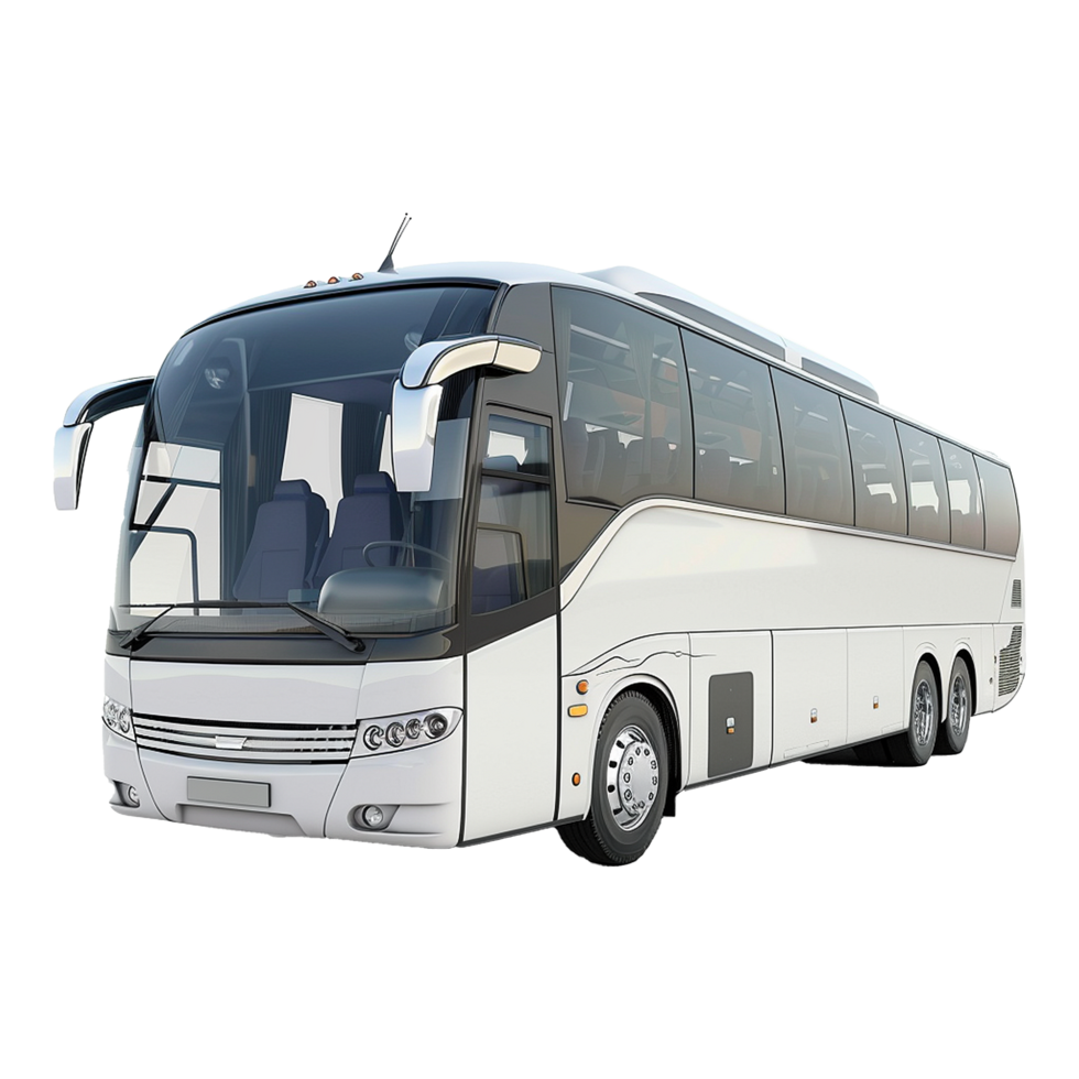 Passenger bus isolated on transparent background png