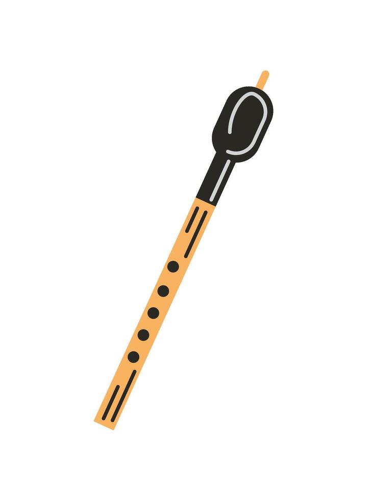 vallenato legend gaita isolated illustration vector