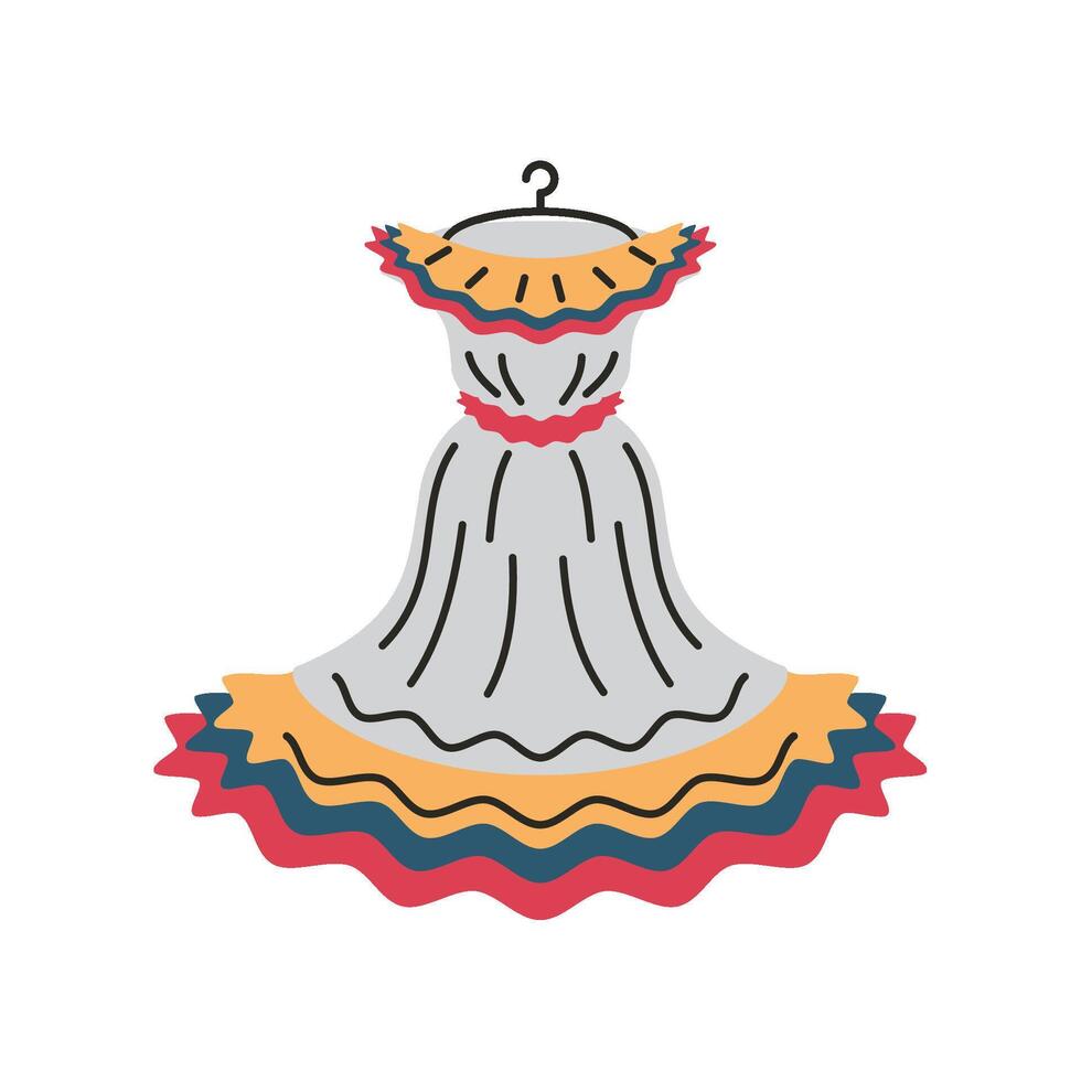 vallenato legend costume isolated illustration vector