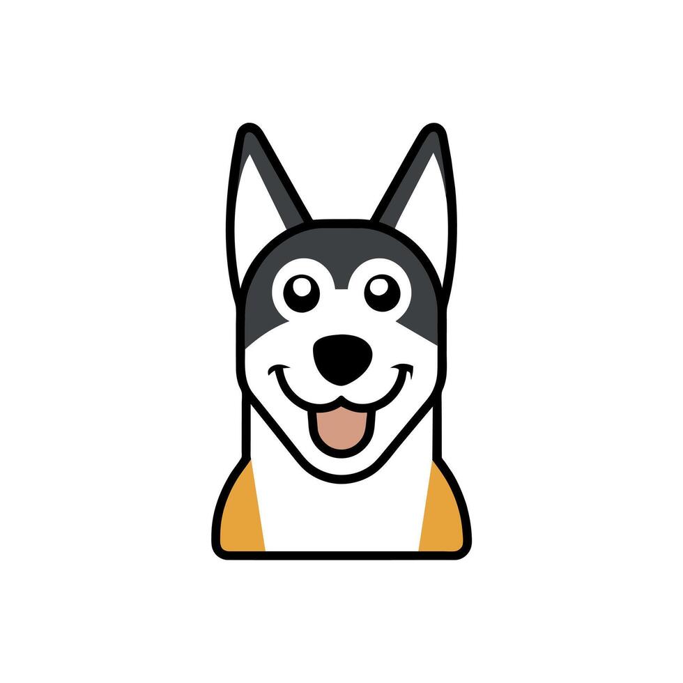 Borador dog play icon illustration vector