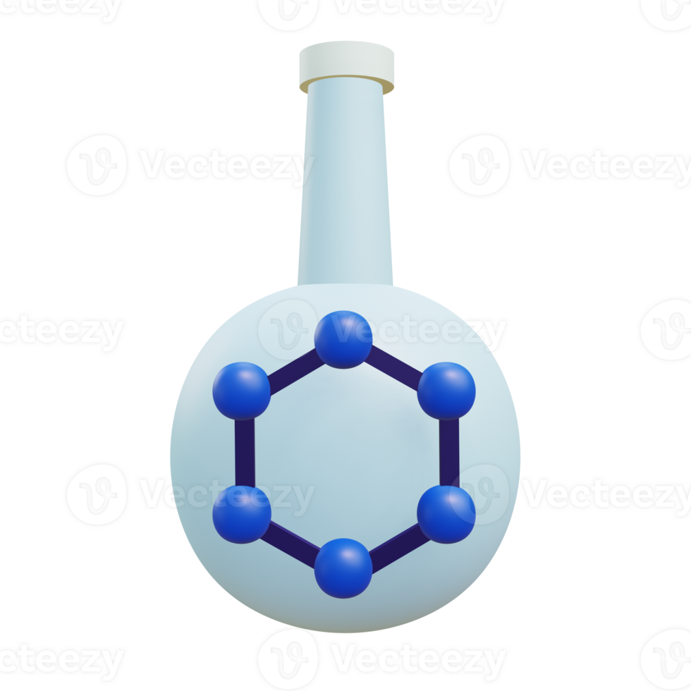 3 D illustration of test tube icon png