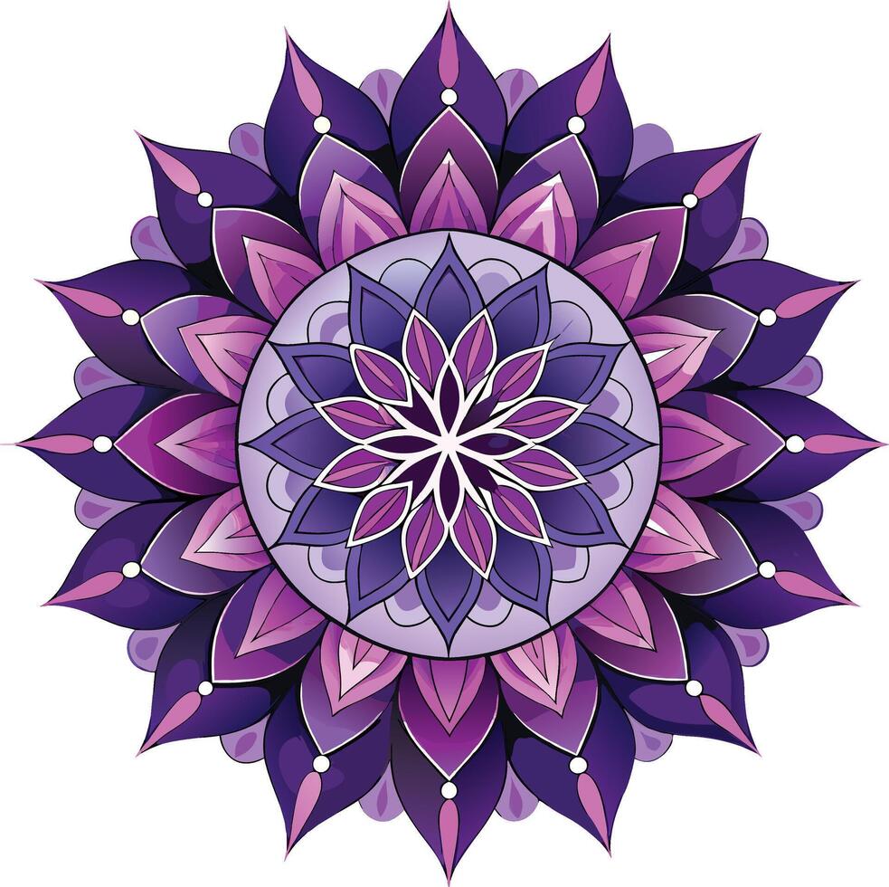 A cute mandala design looks great vector