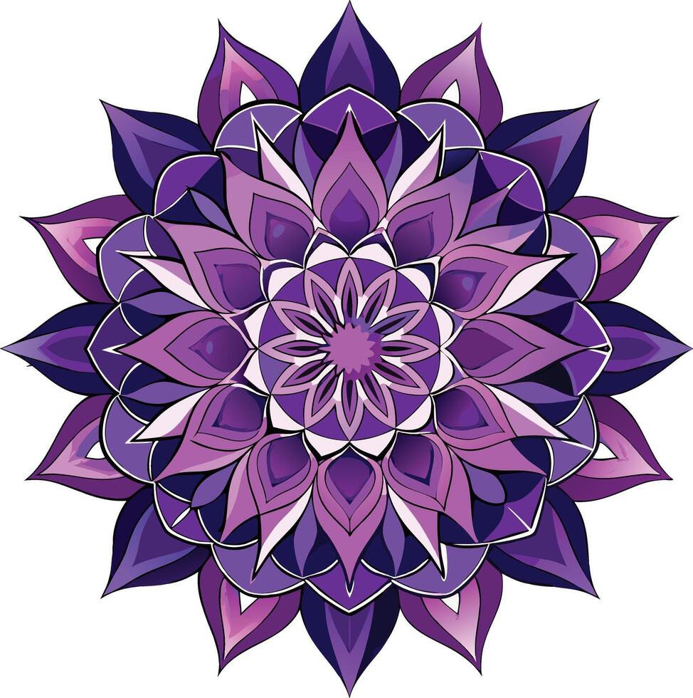 A cute mandala design looks awesome vector
