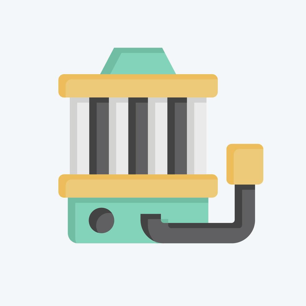 Icon Haeater Blower Motor. related to Car Maintenance symbol. flat style. simple illustration vector