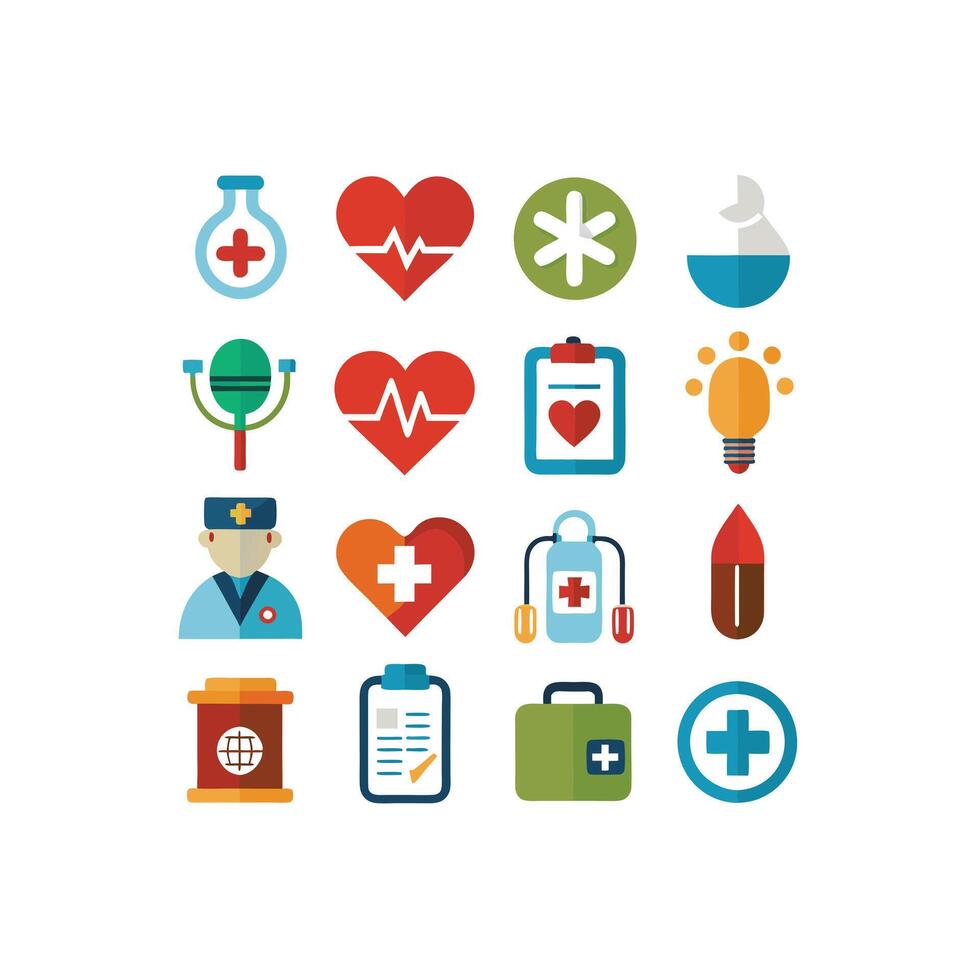 Healthcare Icon Set Collection for Documents, Websites and Mobile ApplicationsHealthcare Icon Set Collection for Documents, Websites and Mobile Applications vector