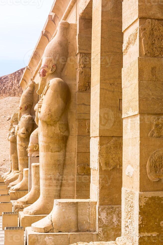 Hatchepsut Temple. The Tombs of the Nobles, located on the West Banks cliffs used to be where Elephantine islands governors. Egypt. photo