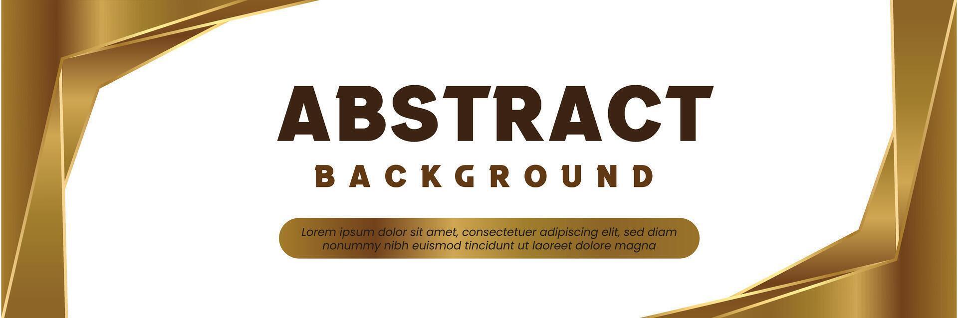 abstract background with gold frame vector