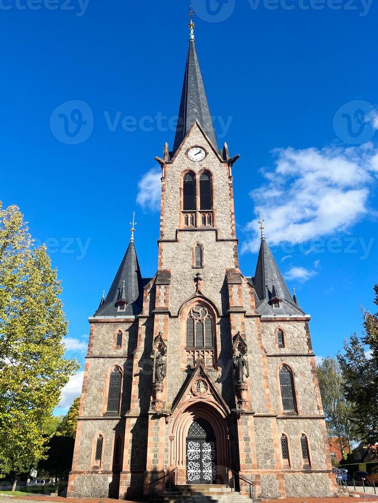 Evangelical Church St. Nicholas Church in Wilsdruff, Germany photo