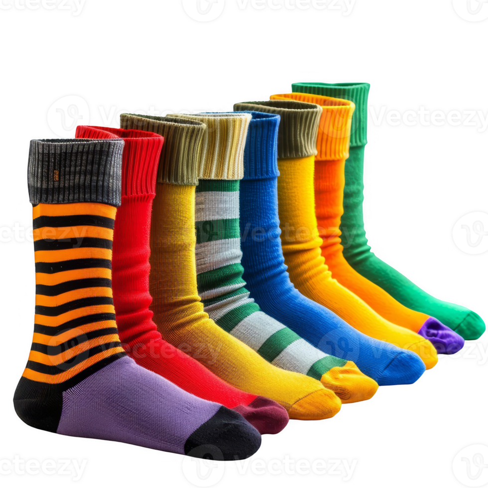 colorful socks transparent background png