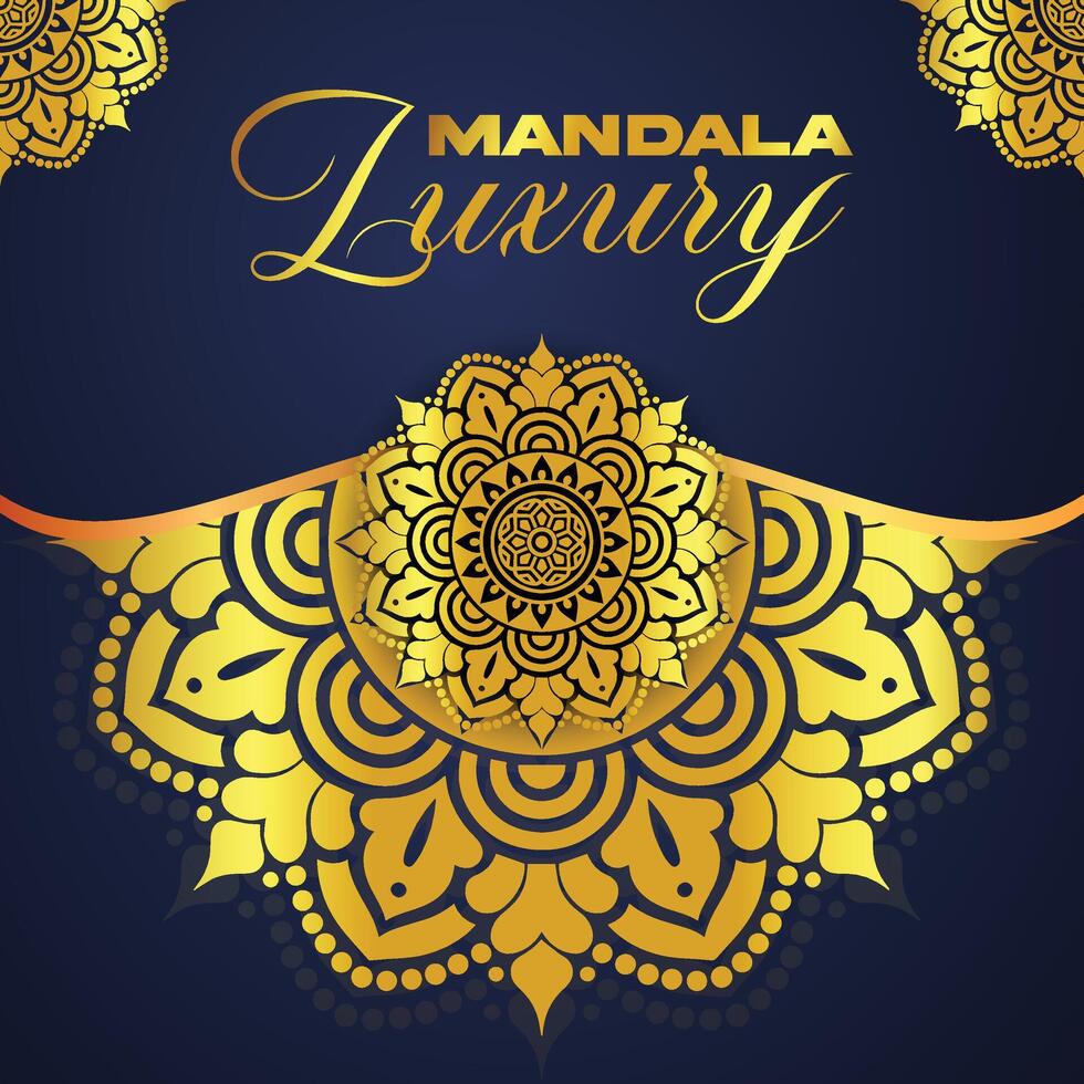 Exquisite and Ornate Gold Mandala Artwork for Premium vector