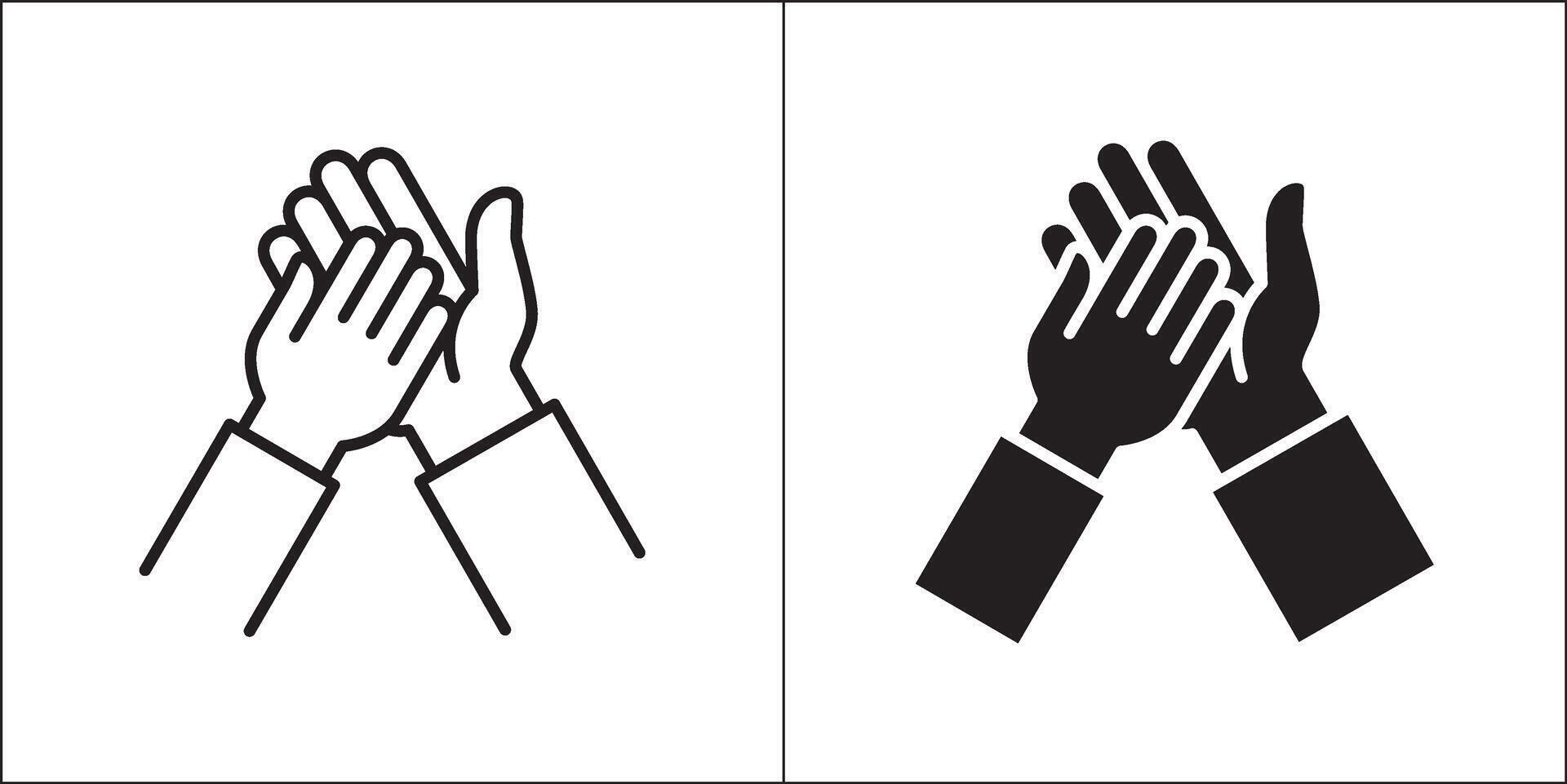 Helping hand icons. Lend a hand symbol. Icon for charity, donation, compassion, solidarity and humanitarian. Stock logo illustration in flat and line design style. vector