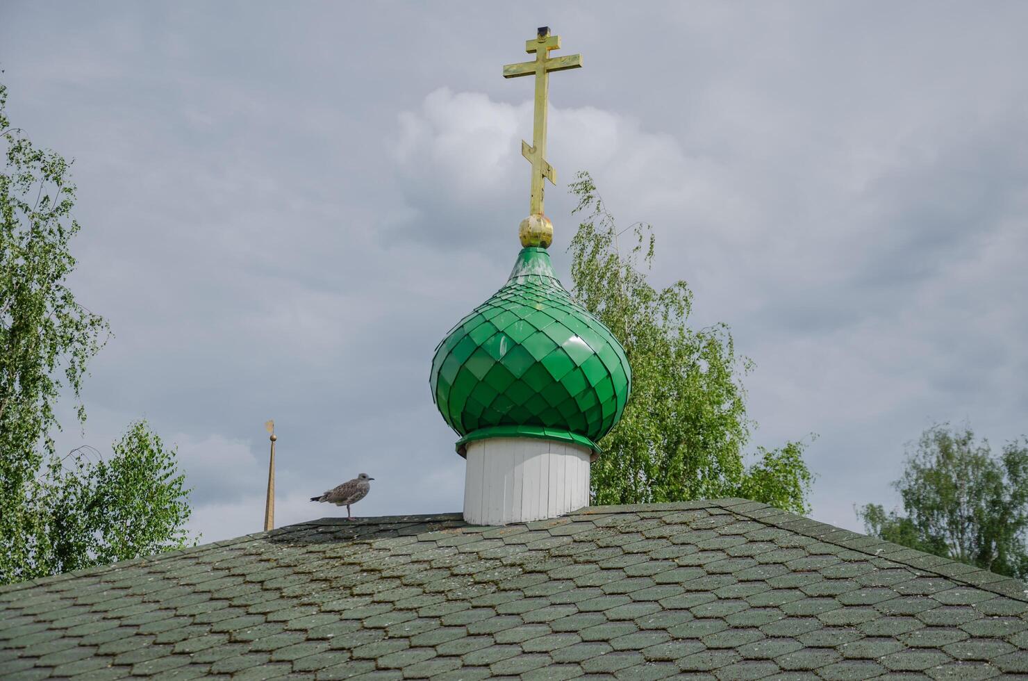 04.07.2024 Russia, Tikhvin, Tikhvin Assumption Monastery of the Mother of God, monastery territory photo