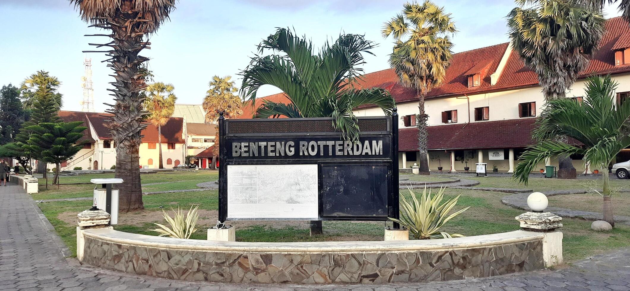 Fort Rotterdam or Benteng Ujung Pandang is a fort inherited from the Gowa-Tallo Kingdom built in 1545. Fort Rotterdam is located in the center of Makassar city. South Sulawesi, Indonesia July 15 2024 photo