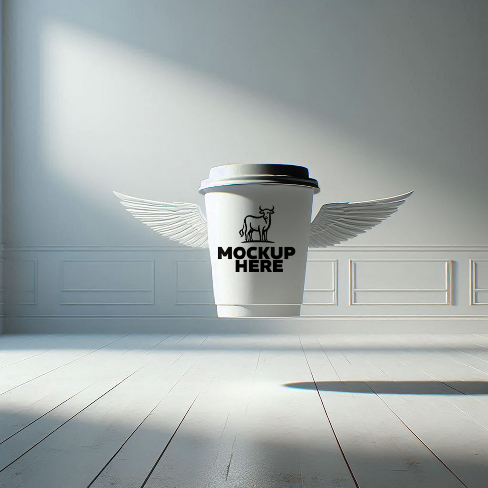 High Quality Paper Coffee Cup Mockup psd
