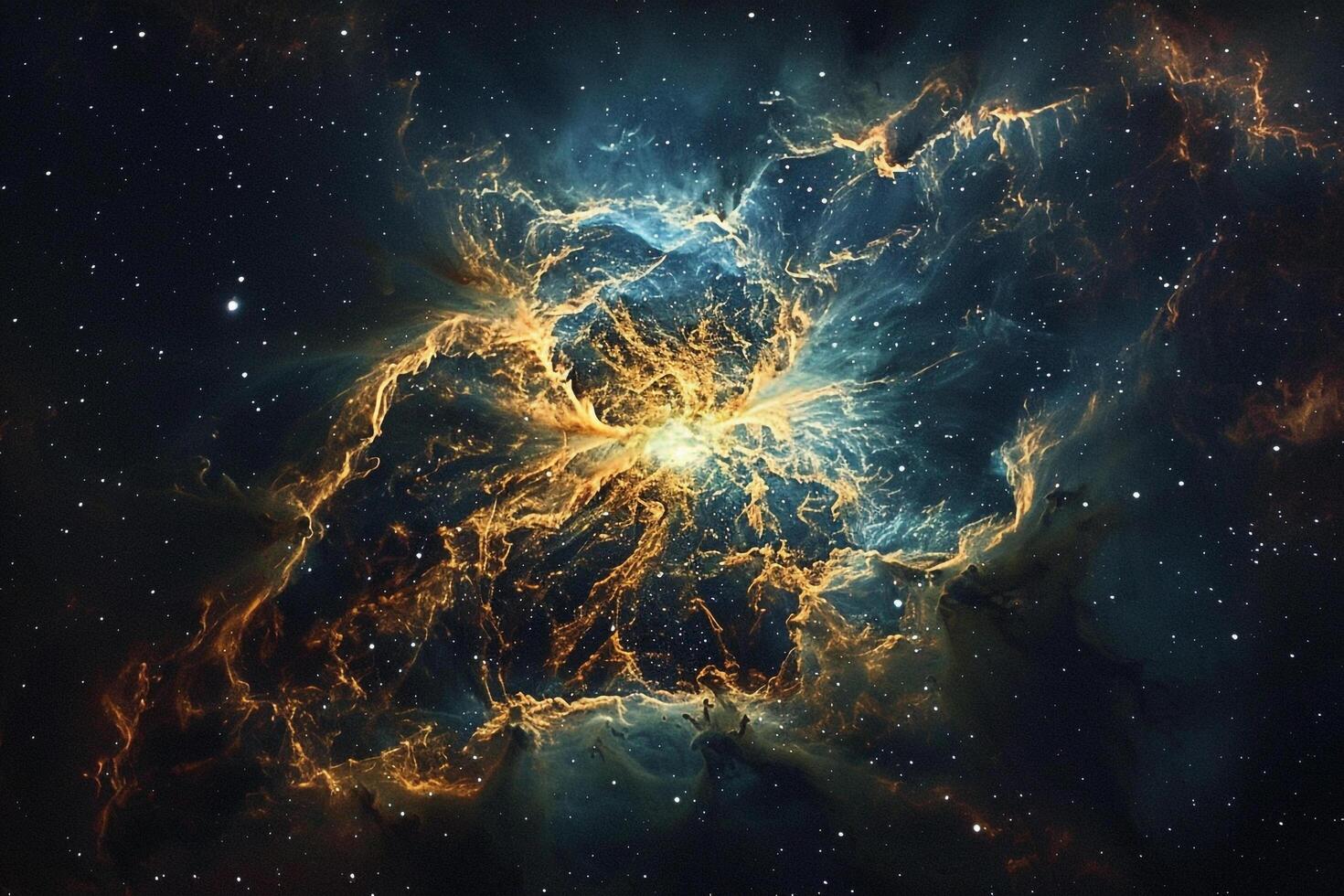 Cosmic Deep Space Crab Nebulwith Remnants of SupernovExplosion Background photo