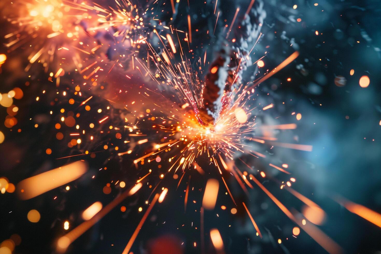 Abstract Experimental Dynamic HighSpeed Capture of Fireworks Background photo