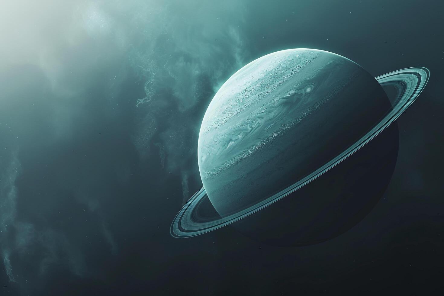 Uranuss Tilted Axis and Ring System Unique Features of Outer Solar System Background and Nature photo
