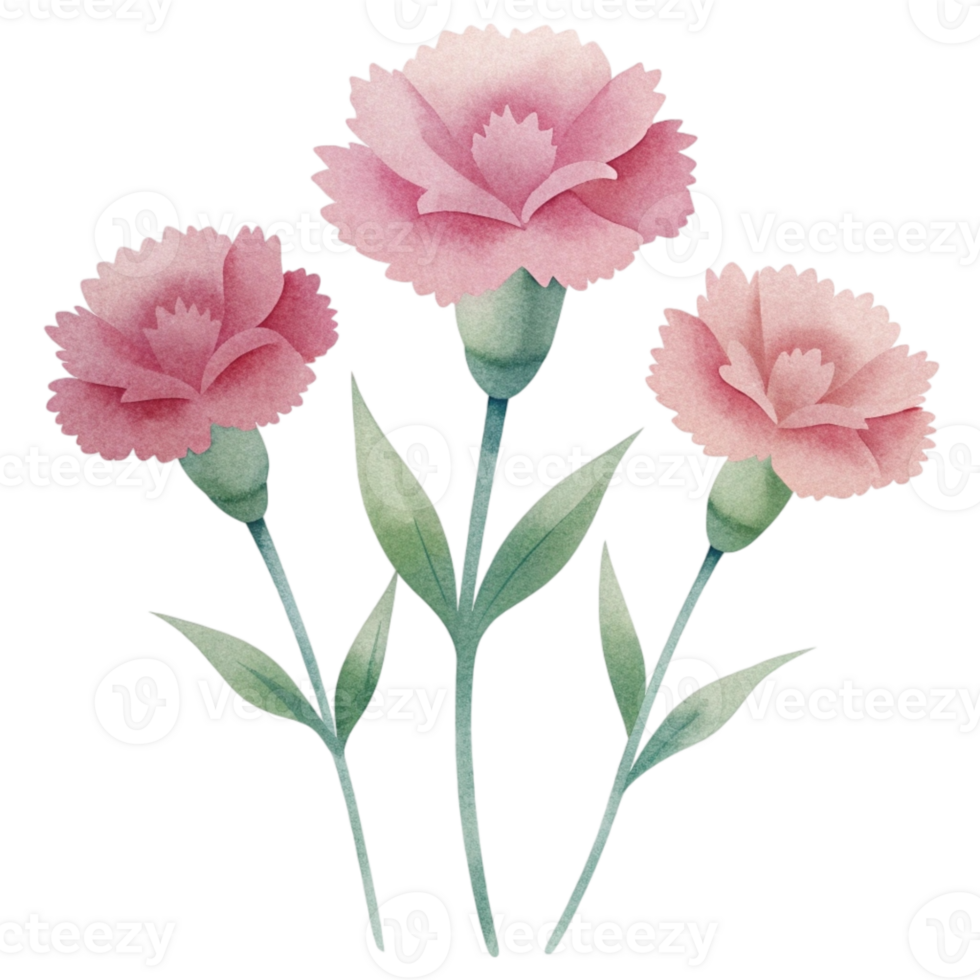 aigenerated watercolor drawing of a canations png