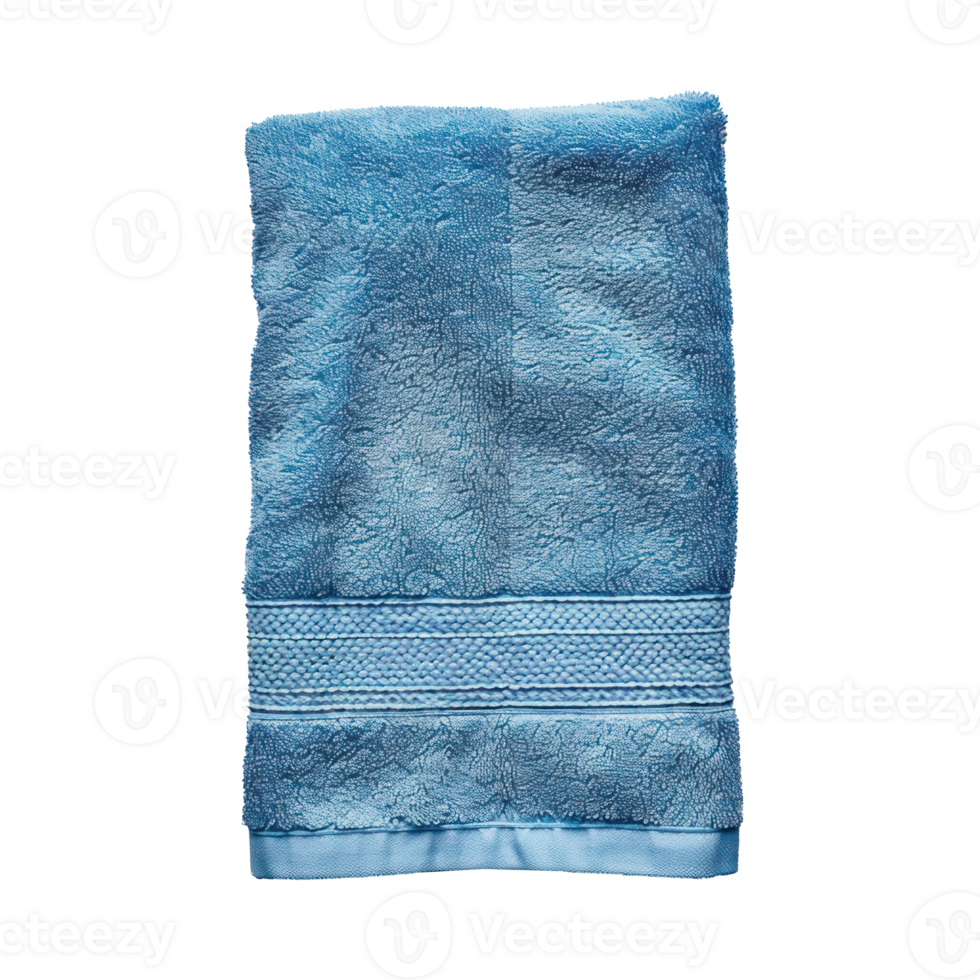 blue towel on transparent background png