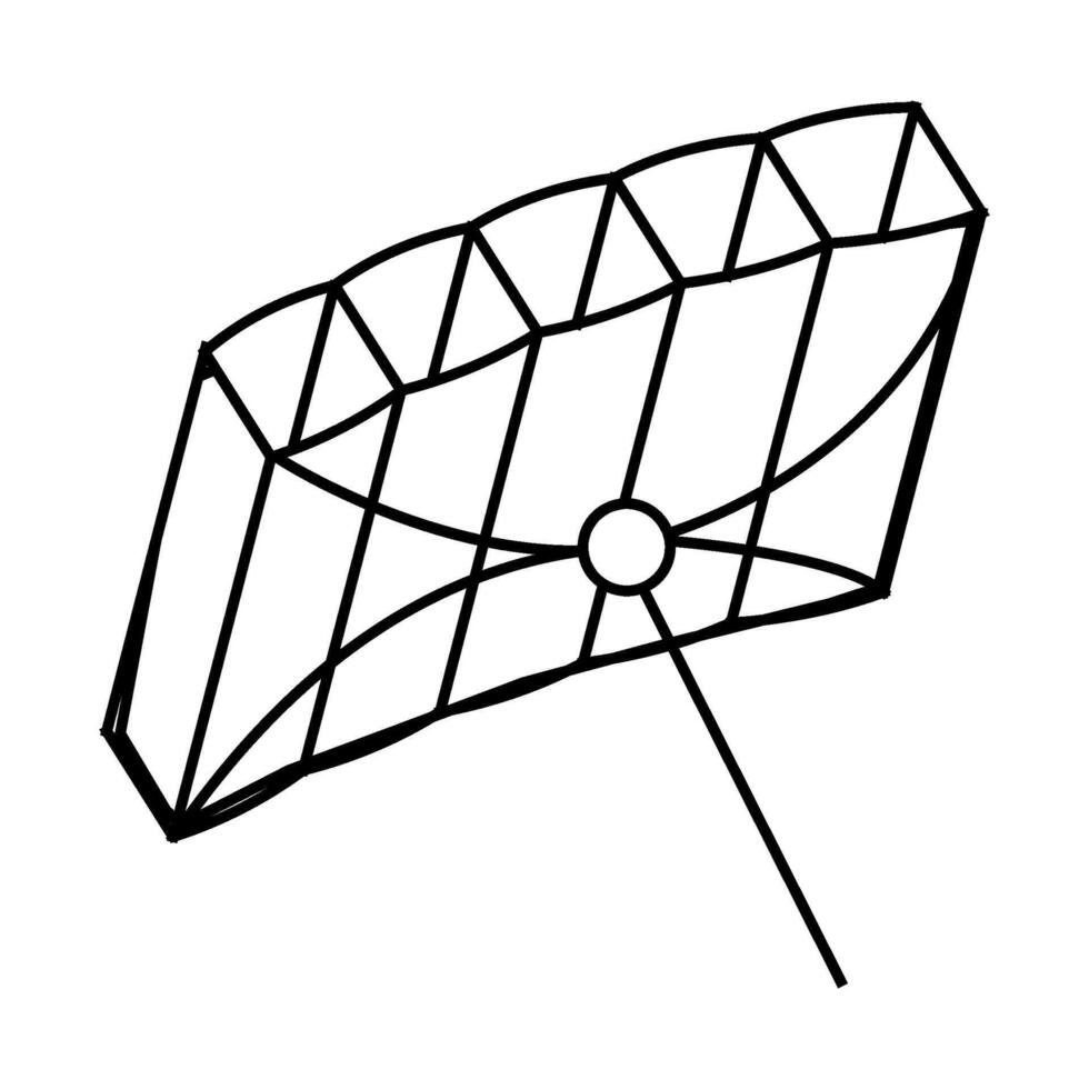 frameless kite line icon illustration vector