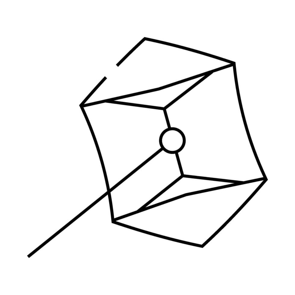 rokakku kite line icon illustration vector