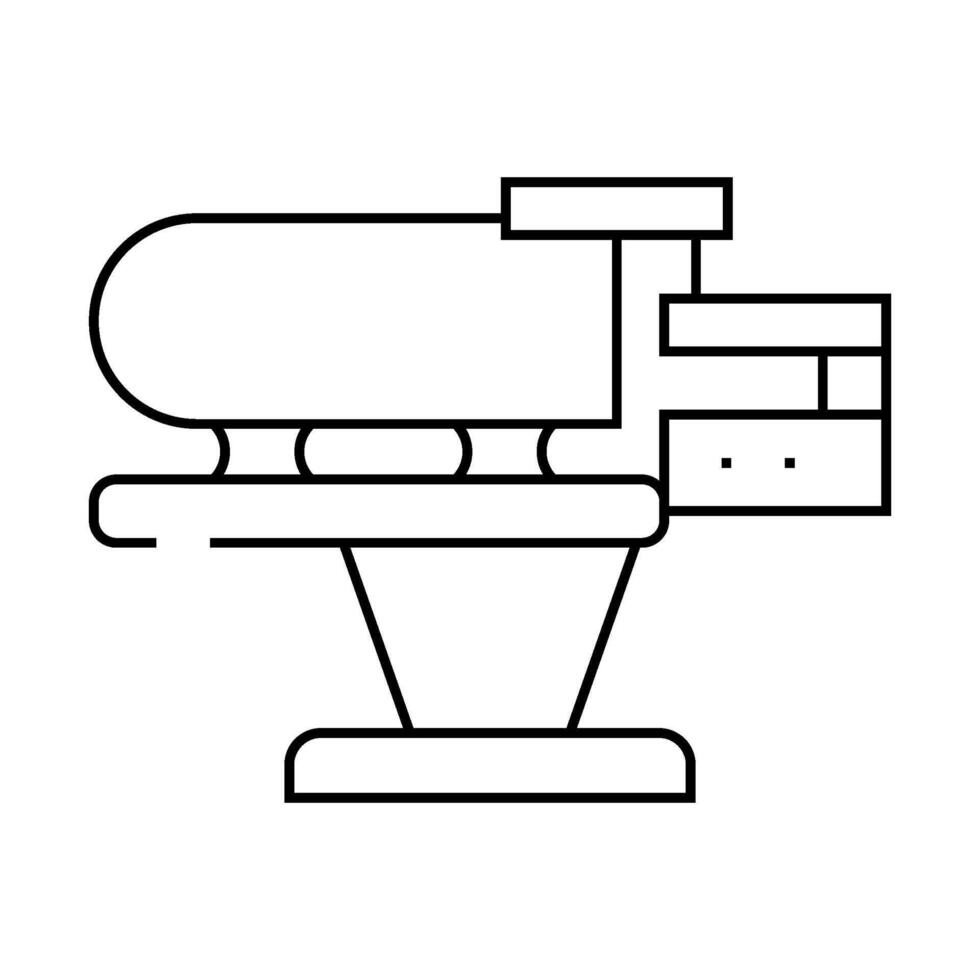 steam generator heated table line icon illustration vector