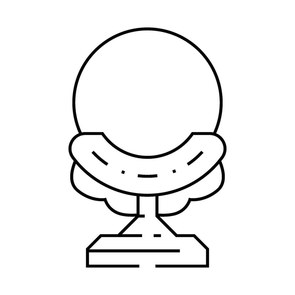 shintai mirror shintoism line icon illustration vector