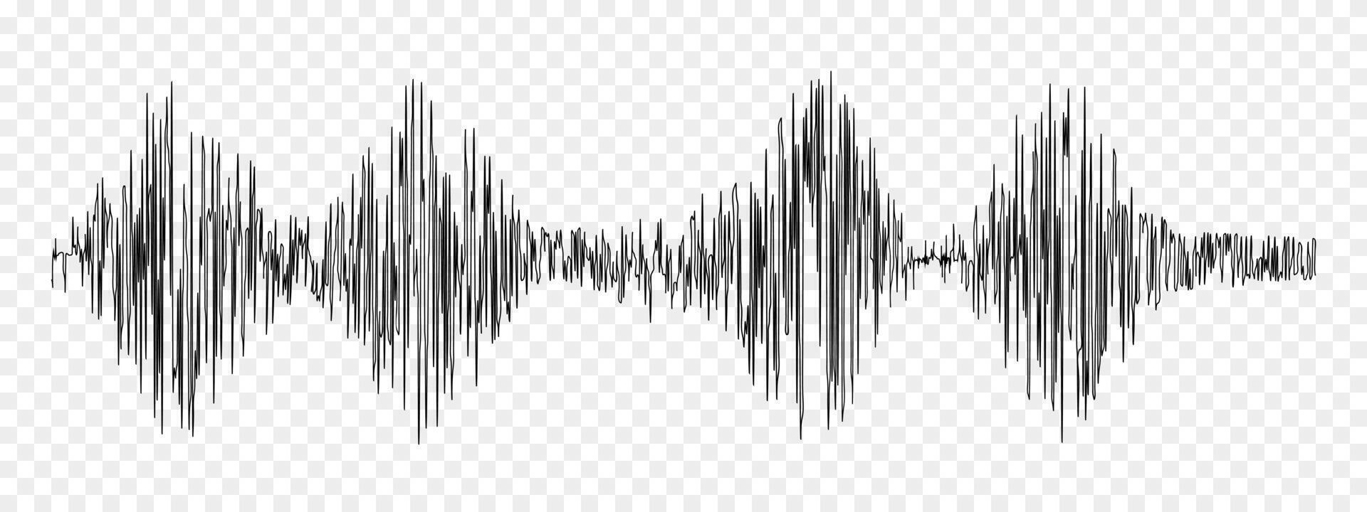 Seismogram or lie detector graph. Ground motion, earthquake magnitude, sound record or pulse wave. Polygraph or seismograph diagram isolated vector