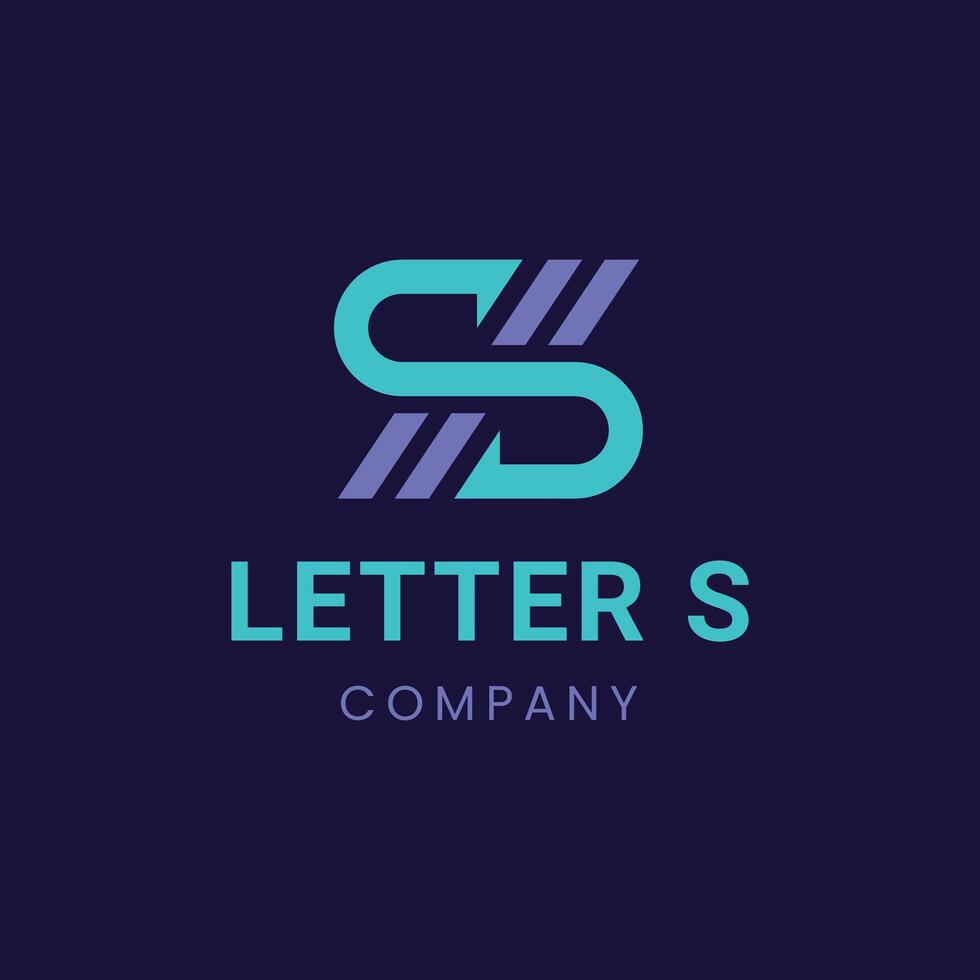 letter s logo design vector