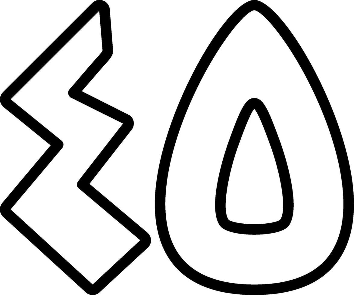 Khamsa wa Arbaoon Line Icon vector