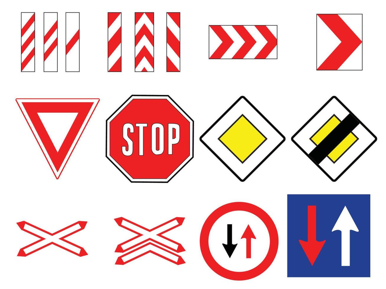 Big Traffic Sign vector