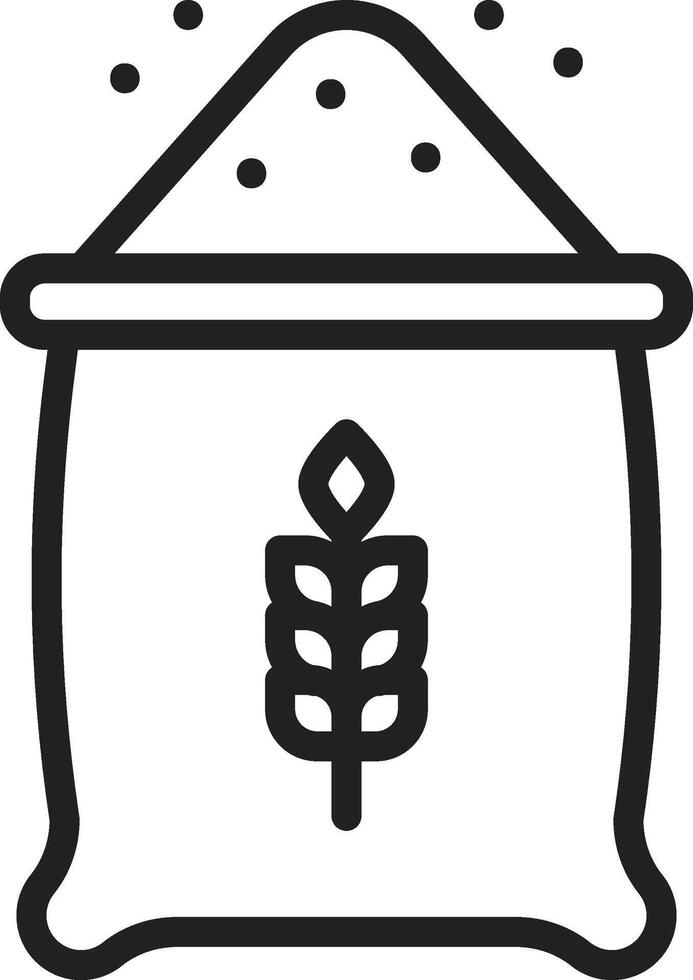 Wheat Flour icon vector image. Suitable for mobile apps, web apps and print media.