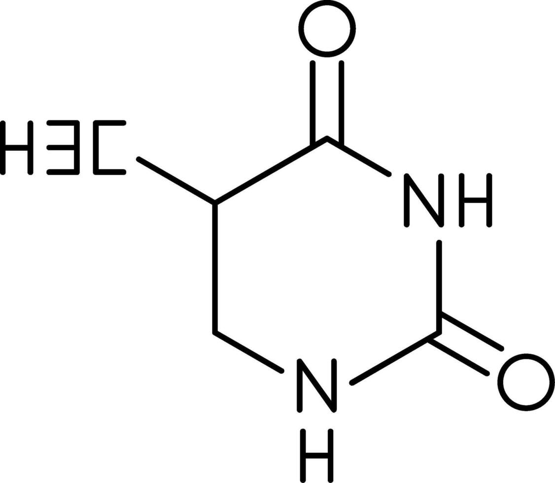 Thymine Line Icon vector