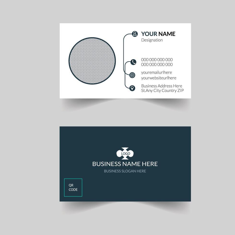 Business Card Design Black Modern Professional Template Elegant Modern Recent Creative Corporate Present Design Luaury Fleshpots Personal visiting company Clean Futuristic Double-sided vector