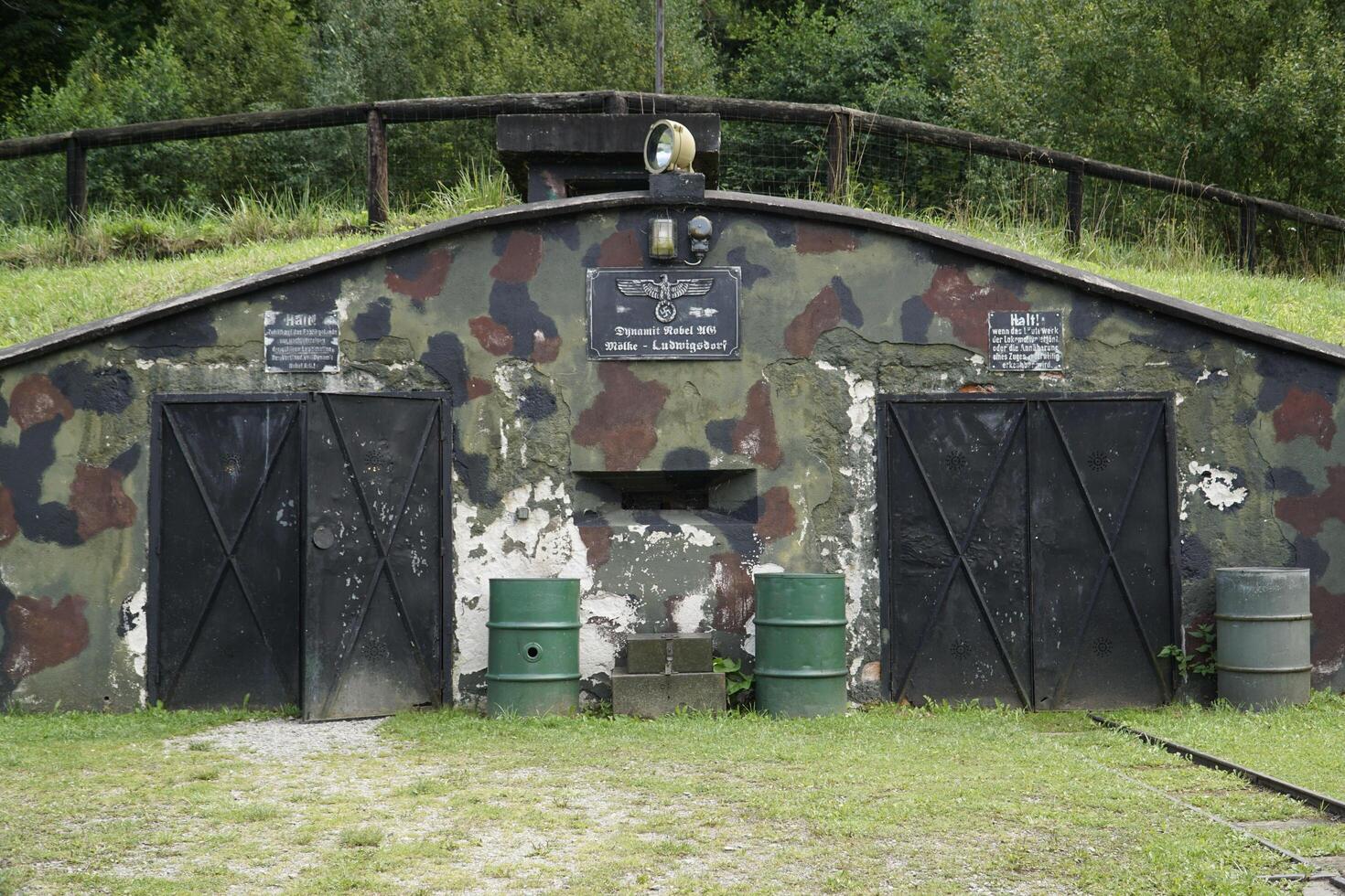 Ludwikowice Klodzkie, Poland - August 10th, 2024 - Molke Museum. Entrance to Third Reich dynamite factory. photo